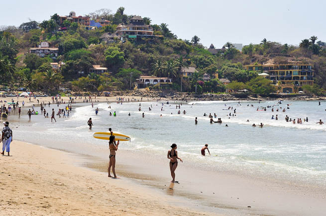 More than 450 beaches make up the Mexican coast overlooking the Pacific Ocean, the Gulf of Mexico, the Gulf of California and the deep-blue Caribbean Sea.  CT