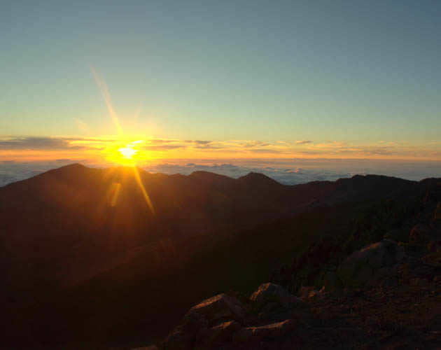 Haleakala is a massive shield volcano that forms more than 75% of the Hawaiian Island of Maui. CT