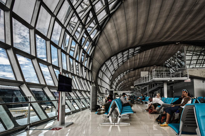 Suvarnabhumi Airport, also known as Bangkok International Airport, is one of two international airports serving Bangkok, Thailand. 