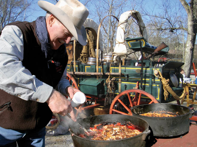 A chuckwagon in the Smokies