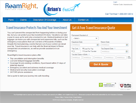 Exterior Image of the RoamRight Partner Portal